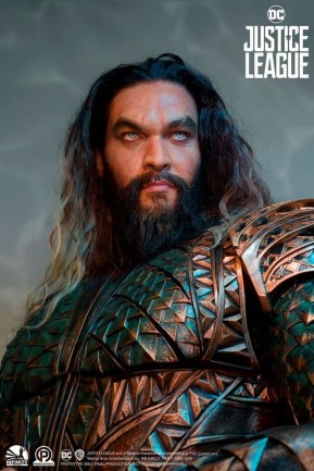 Infinity Studio X Penguin Toys Aquaman Justice League 1:1 Life Size Bust DC Comics / The Justice Laegue / Jason Momoa - 906908 (Ön Sipariş) - Thumbnail