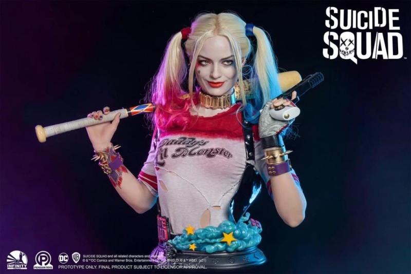 Infinity Studio X Penguin Toys Harley Quinn (Suicide Squad) 1:1 Life-Size Bust - DC Comics / Suicide Squad / Margot Robbie - 907930 (Ön Sipariş)