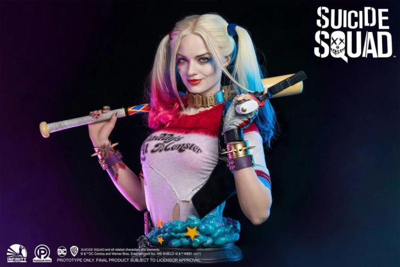 Infinity Studio X Penguin Toys Harley Quinn (Suicide Squad) 1:1 Life-Size Bust - DC Comics / Suicide Squad / Margot Robbie - 907930 (Ön Sipariş)