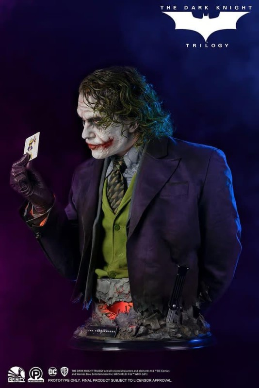 Infinity Studio X Penguin Toys The Joker (The Dark Knight) 1:1 Life Size Bust DC Comics / The Dark Knight ( TDK ) Heath Ledger - 908843 (Ön Sipariş)