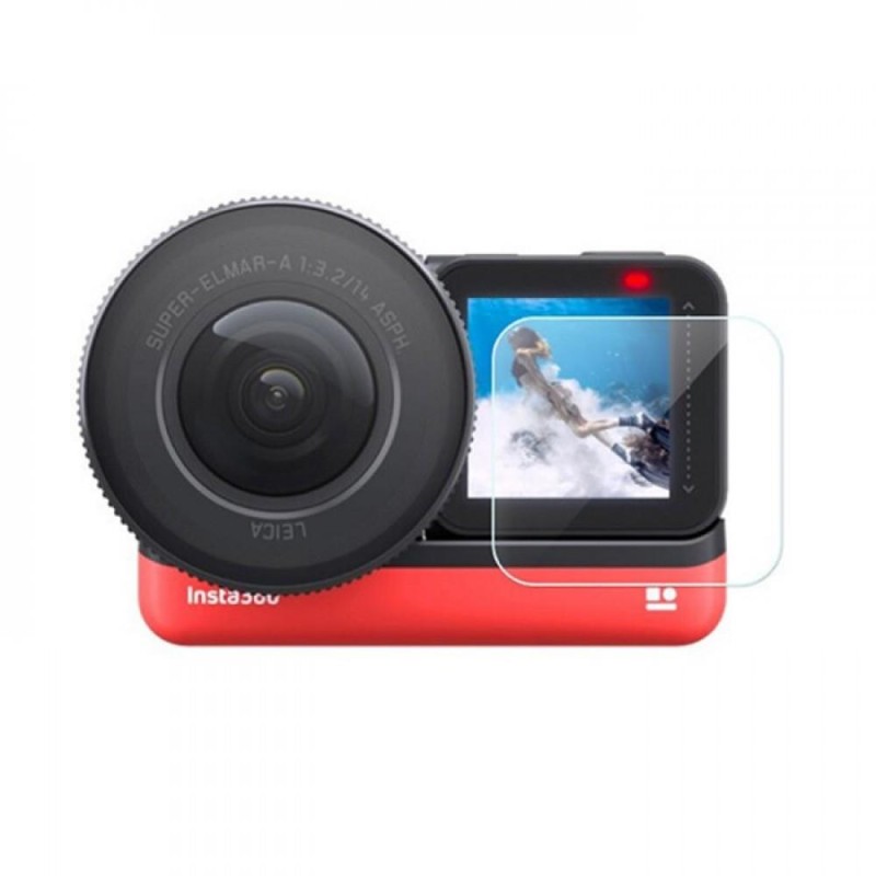 Insta360 One R Dual Lens Kırılmaz Lens Cam Filmi + Ekran - 2 Adet