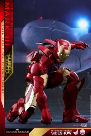 Hot Toys Iron Man Mark III Deluxe Version Quarter Scale Figure 903412 - Thumbnail