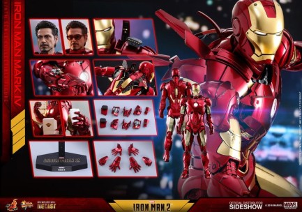 Iron Man Mark IV Diecast Sixth Scale Figure - Thumbnail