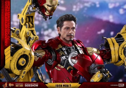 Iron Man Mark IV with Suit-Up Gantry Diecast Sixth Scale Figure Set - Thumbnail