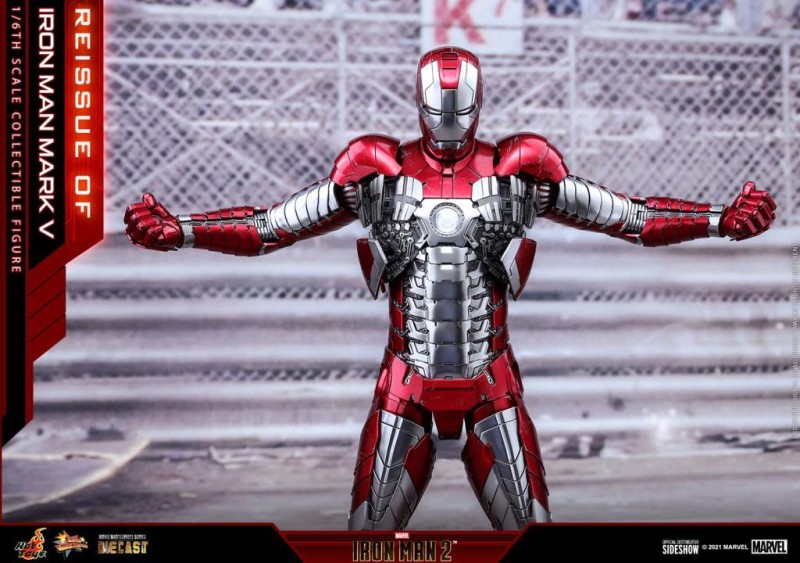 Hot Toys Iron Man Mark V Diecast Sixth Scale Figure Iron Man 2 MMS400 D18 907514
