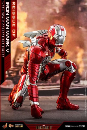 Hot Toys Iron Man Mark V Diecast Sixth Scale Figure Iron Man 2 MMS400 D18 907514 - Thumbnail