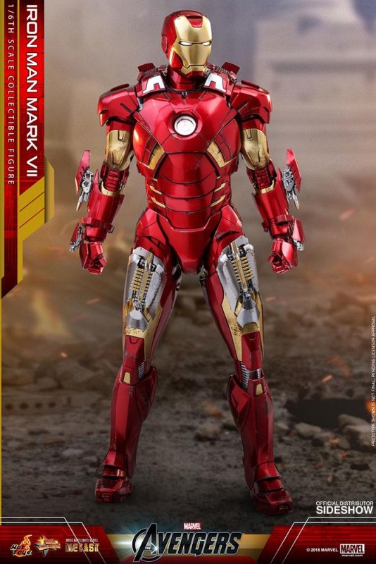 Hot Toys Iron Man Mark VII Diecest Sixth Scale Figure MMS500