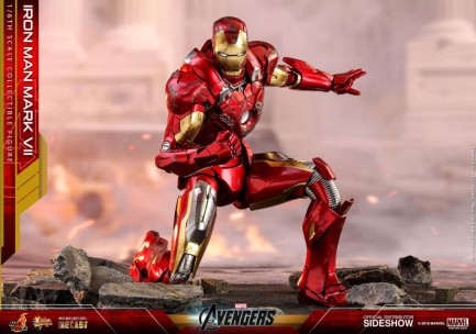 Hot Toys Iron Man Mark VII Diecest Sixth Scale Figure MMS500 - Thumbnail