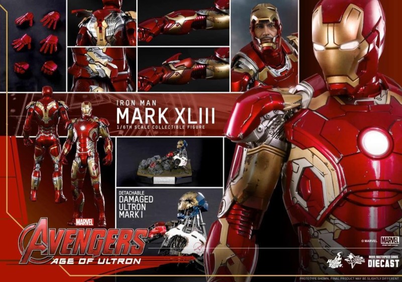 Hot Toys Iron Man Mark XLIII Diecast Sixth Scale Diecast Figure MMS278