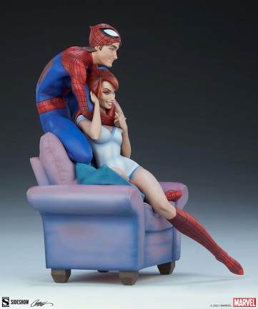 Sideshow Collectibles JSC Spider-Man and Mary Jane Maquette - Thumbnail