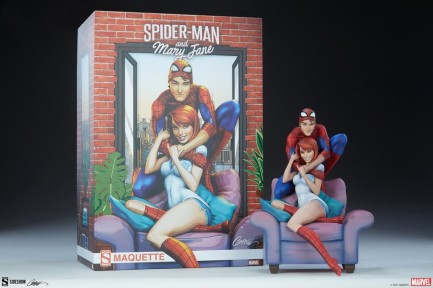 Sideshow Collectibles JSC Spider-Man and Mary Jane Maquette - Thumbnail