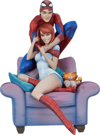 Sideshow Collectibles JSC Spider-Man and Mary Jane Maquette - Thumbnail