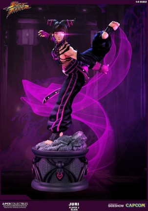 Juri Player 2 Black Statue Ultra 1:4 Scale - Thumbnail