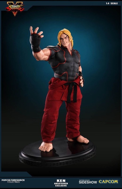 Ken Masters Ansatsuken Statue