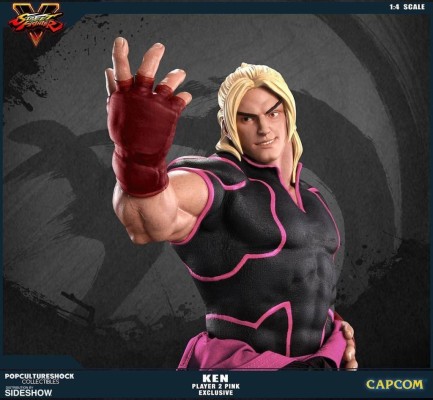 Ken Masters Player 2 Pink Statue 1:4 Scale - Thumbnail