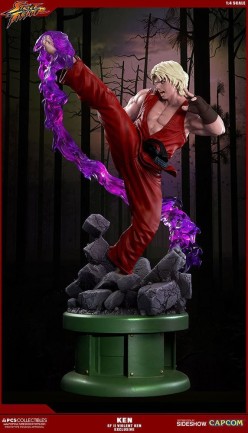 Sideshow Collectibles - Ken Masters Violent Ken with Dragon Flame Statue Ultra 1:4 Scale