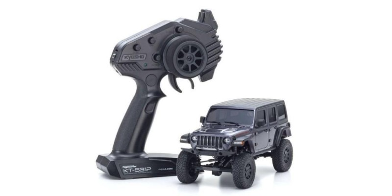 Kyosho Mini-Z 4X4 MX-01 Jeep Wrangler Rubicon Granite Metallic RTR Rc Elektrikli Model Araba