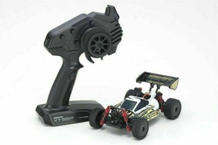 Kyosho Mini-Z MB010 4WD Inferno MP9 TKI3 Buggy Rc Elektrikli Uzaktan Kumandalı Araba Beyaz-Siyah - Thumbnail