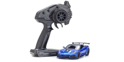 Kyosho - Kyosho Mini-Z RWD Chevrolet Corvette ZR1 Lake Blue RTR On-Road Kullanıma Hazır Rc Elektrikli Model Araba