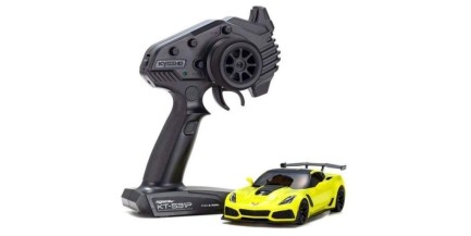 Kyosho Mini-Z RWD Chevrolet Corvette ZR1 Racing Yellow RTR On-Road Kullanıma Hazır Rc Elektrikli Model Araba - Thumbnail