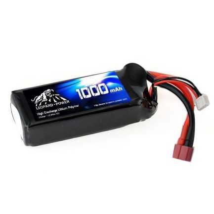 Leopard Power - Leopard Power 1000 mAh 11.1V 3S 30C Lipo Batarya Pil T Plug