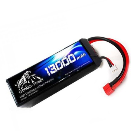 Leopard Power - Leopard Power 13000mAh 11.1V 3S 25C Lipo Batarya T Plug