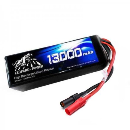 Leopard Power 13000 mAh 7.4V 2S 25C UAV & Multirotor Lityum Polimer Lipo Batarya Pil - Thumbnail