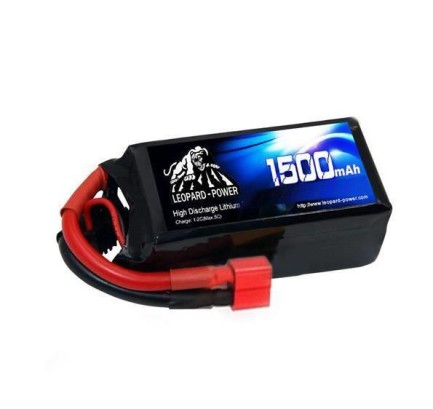 Leopard Power 1500 mAh 14.8V 4S 25C Şarjlı Li-Po Lityum Polimer Lipo Batarya Pil T Plug - Thumbnail