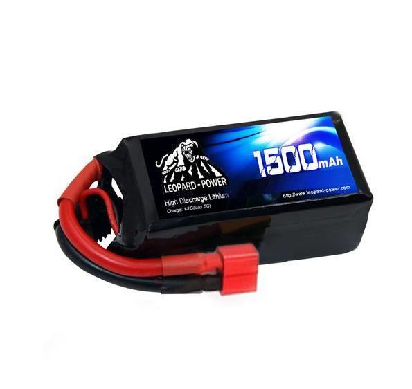 Leopard Power 1500 mAh 14.8V 4S 25C Şarjlı Li-Po Lityum Polimer Lipo Batarya Pil T Plug