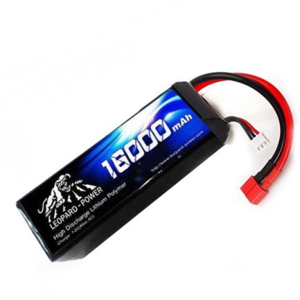 Leopard Power - Leopard Power 16000mAh 11.1V 3S 25C Lipo Batarya T Plug