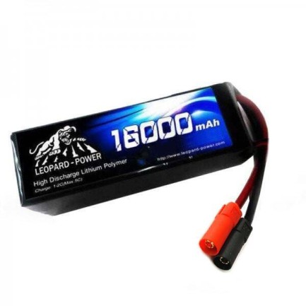 Leopard Power 16000 mAh 22.2V 6S 25C UAV/Multirotor/Drone Şarjlı Li-Po Lityum Polimer Lipo Batarya Pil XT150 Plug - Thumbnail