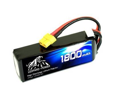 Leopard Power 1800mAh 11,1V 3S 100C Lipo Battery Packs