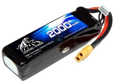 Leopard Power 2000mAh 11,1V 3S-2 20C Airsoft Batterie