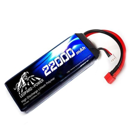 Leopard Power - Leopard Power 22000mAh 11.1V 3S 25C Lipo Batarya T Plug