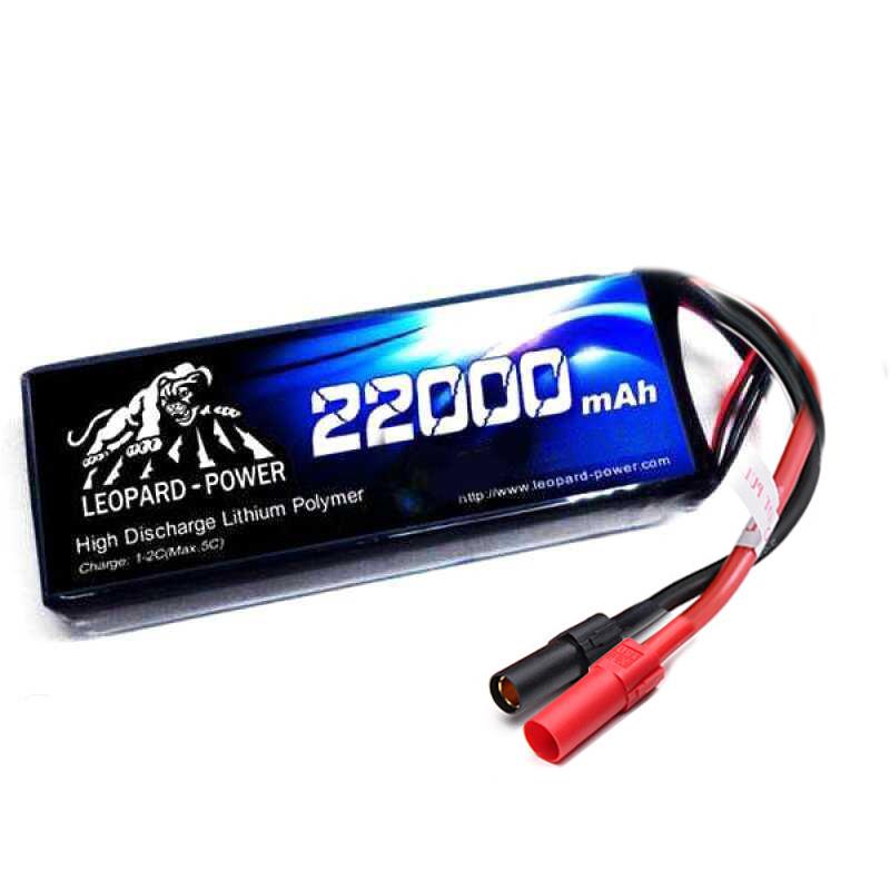 Leopard Power 22000 mAh 22.2V 6S 25C UAV/Multirotor/Drone Şarjlı Li-Po Lityum Polimer Lipo Batarya Pil XT150 Plug