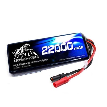 Leopard Power 22000 mAh 7.4V 2S 25C UAV/Multirotor/Drone Şarjlı Li-Po Lityum Polimer Lipo Batarya Pil - Thumbnail