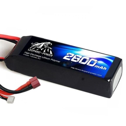 Leopard Power 2600 mAh 22.2V 6S 25C Şarjlı Li-Po Lityum Polimer Lipo Batarya Pil T Plug - Thumbnail