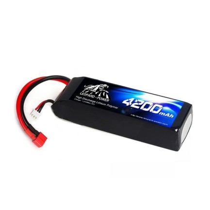 Leopard Power - Leopard Power 4200 mAh 11.1V 3S 30C Lityum Polimer Lipo Batarya Pil T Plug