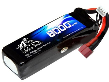 Leopard Power - Leopard Power 8000mAh 11.1V 3S 25C Lipo Batarya T Plug