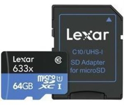 LEXAR - Lexar MicroSD 64GB 633x