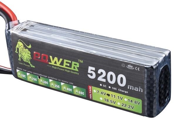 Lion Power 11.1v 5200mah 3s 30C lipo Batarya T/XT-60