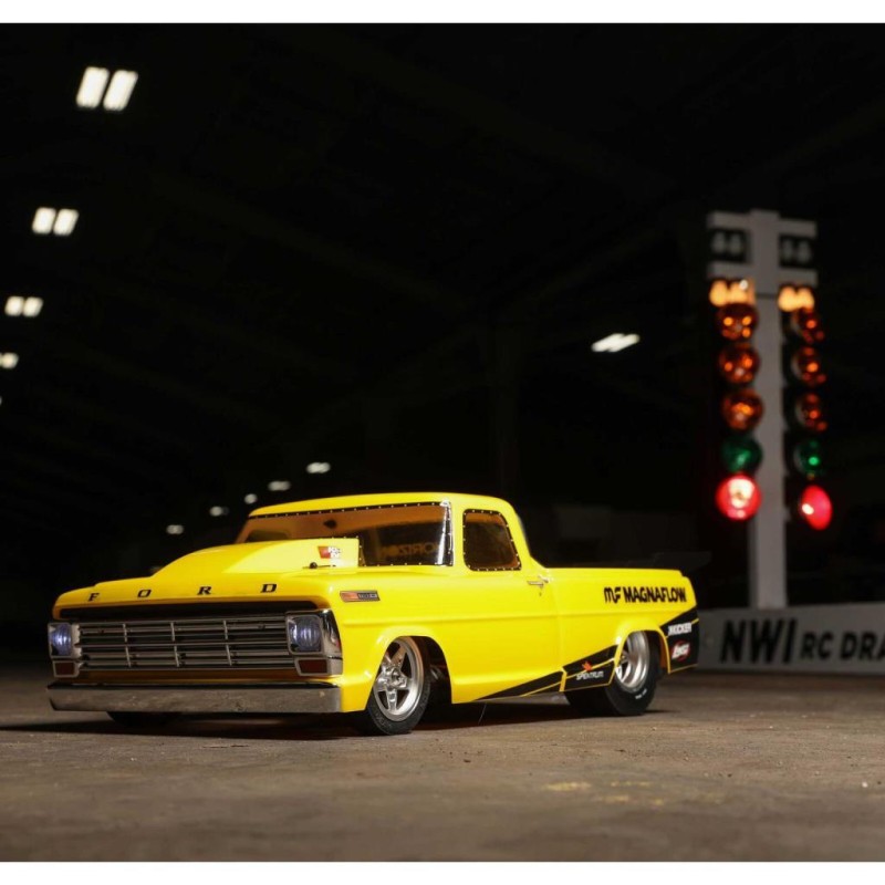 Losi 22S '68 Ford F100 No Prep 1/10 RTR Brushless Drag Race Truck (Magnaflow) w/Spektrum SLT3 2.4GHz Radio Sarı