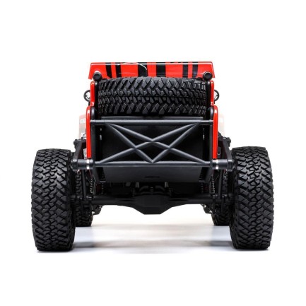 Losi Hammer Rey U4 1/10 RTR 4WD Brushless Rock Racer Truck (Red) w/2.4GHz Radio, AVC & SMART - Thumbnail