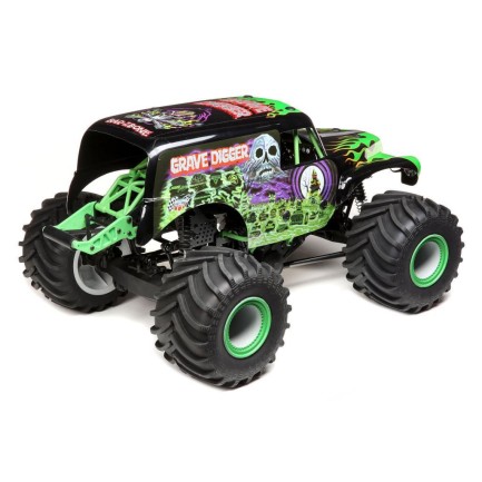 Losi LMT 4WD Solid Axle Off-Road Kullanıma Hazır Elektrikli Rc Model Araba Grave Digger - Thumbnail