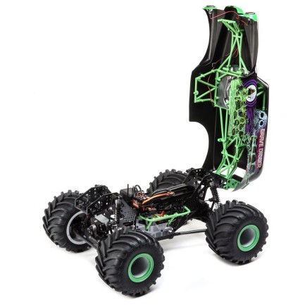 Losi LMT 4WD Solid Axle Off-Road Kullanıma Hazır Elektrikli Rc Model Araba Grave Digger - Thumbnail