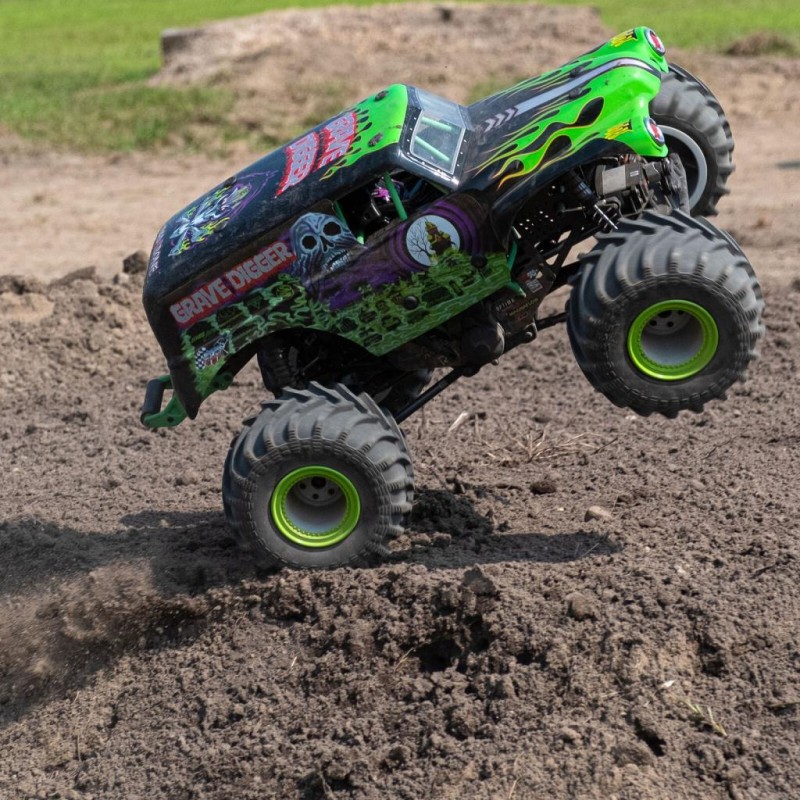 Losi LMT 4WD Solid Axle Off-Road Kullanıma Hazır Elektrikli Rc Model Araba Grave Digger