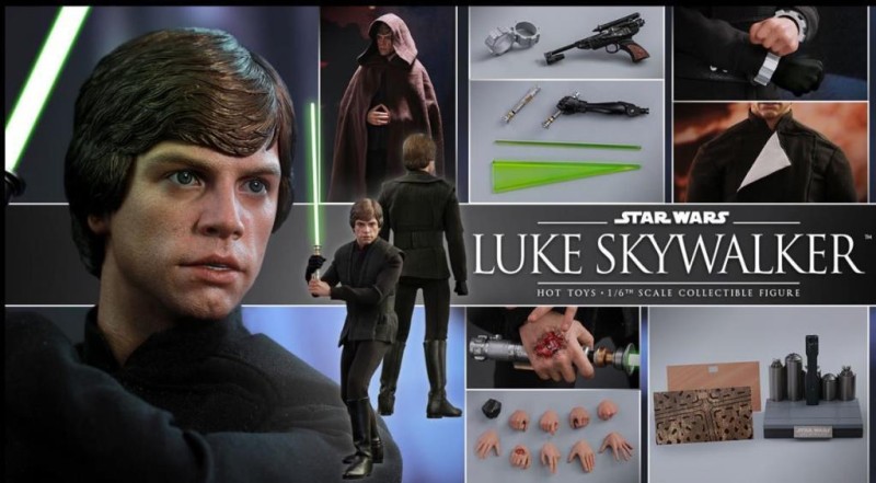 Luke Skywalker Black Outfit Sixth Scale Figure