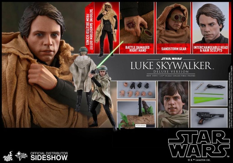 Luke Skywalker Deluxe Version Sixth Scale Figure Star Wars Episode VI: Return of the Jedi - Movie Masterpiece Series