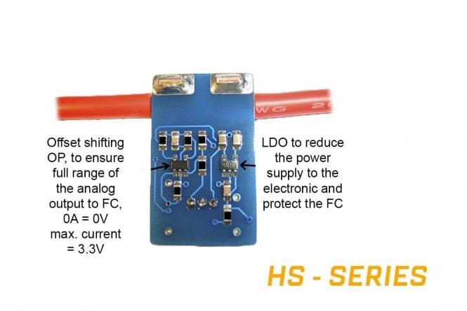 Mauch 074 HS-100-HV 100A 4-14S Current Sensor Board / 2x 10cm 12AWG