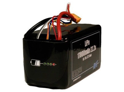 MaxAmps 17000 mAh 6S 15C 22.2v Smart Battery Lityum Polimer LiPo Batarya Pil - Thumbnail